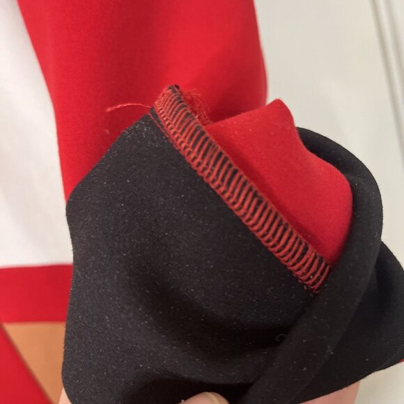 Ashro Women's XL Abstract Color Block Long Sleeve Akello Jacket Coat Dress MCM - Picture 14 of 16